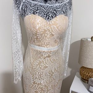White lace dress